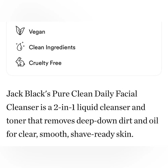 $6❤️‍🔥 ONLY 1! Jack Black Pure Clean Daily Facial Cleanser 2PK 🧼 NEW - Picture 5 of 8